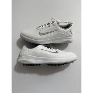 Nike Golf Shoes Mens Size 8 White Gray FITSOLE Spikeless Comfort AQ2302-100